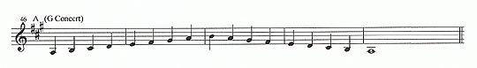 A major scale